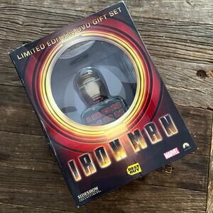 NEW Iron Man Sideshow Mini Bust Limited Edition DVD Gift Set JL